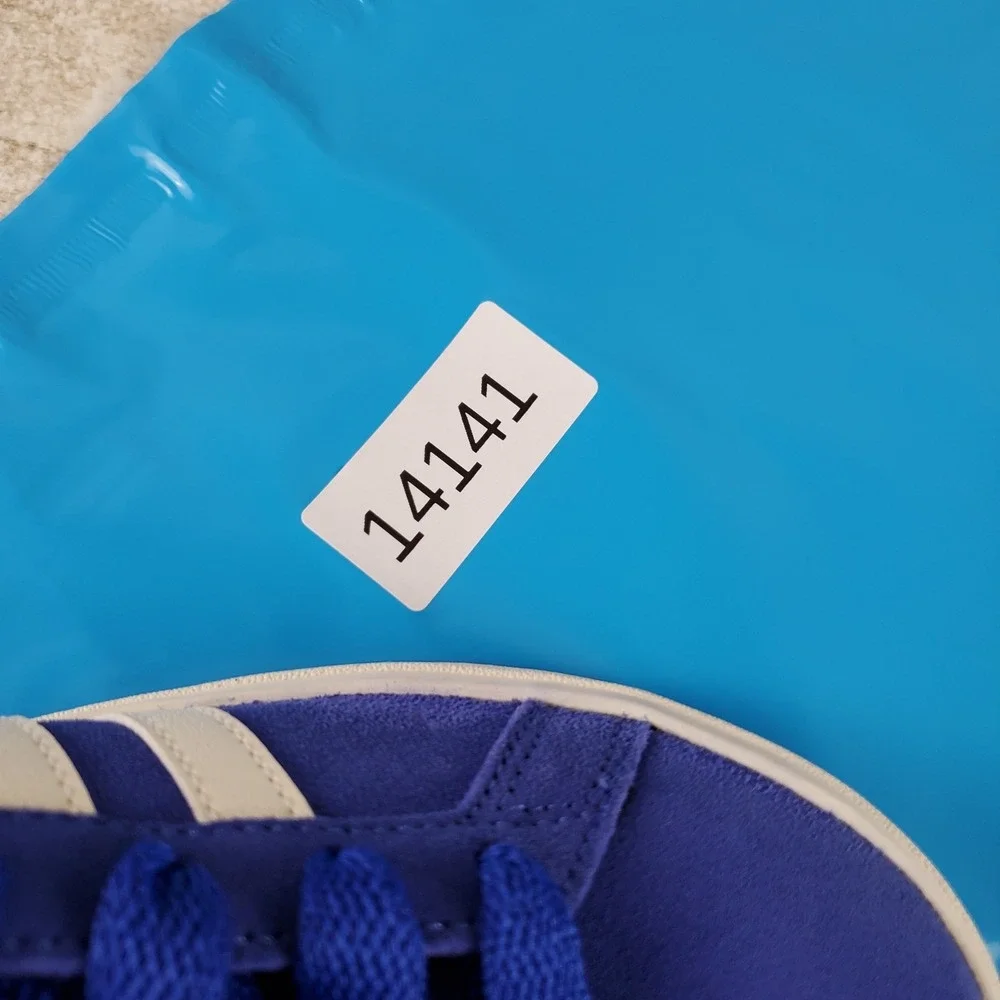Adidas Grand Court 00s Kids Sz 3.5 Semi Lucid Blue Off White Gum Suede Sneakers